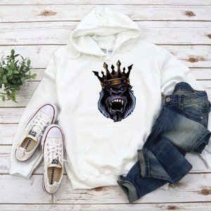 King Gorilla Hoodie, Sweatshirt.